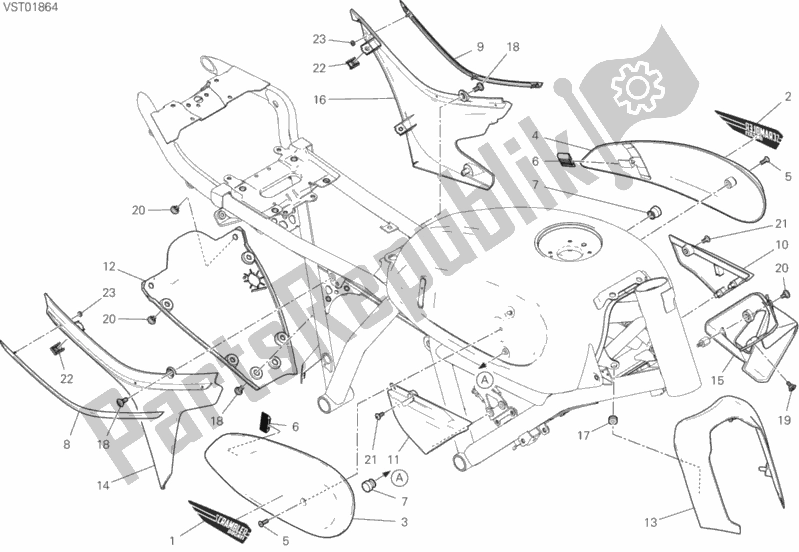 Todas las partes para Mercado de Ducati Scrambler Icon Brasil 803 2020